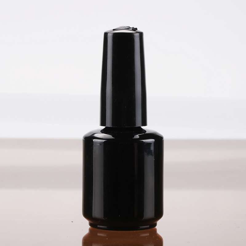 15ml cheap glass glue container wholesale uv gel brush bottle for nail polish